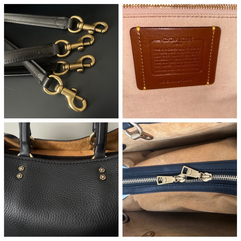 COACH ROGUE 30 RIVETS/TEA ROSE EUC - Picture 14 of 14